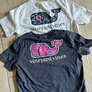 Vineyard Vines Kids' Whale Graphic Tees - White and Black